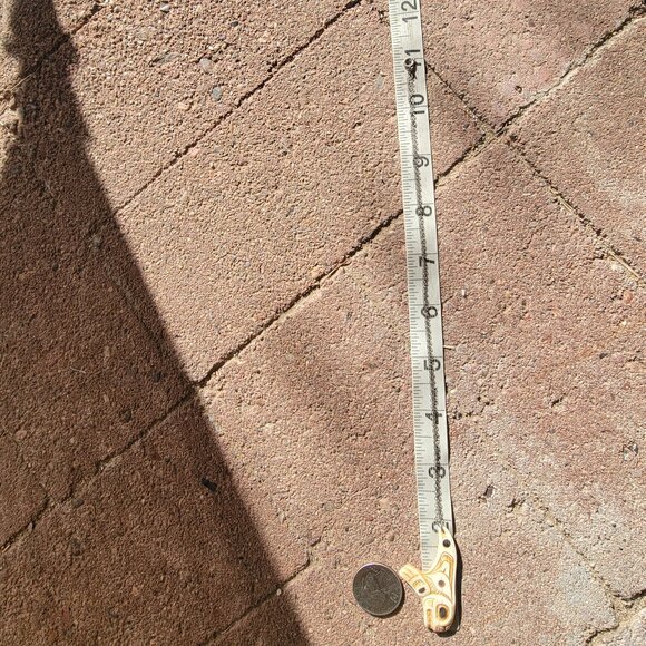 Native American Patty Fawn Cherokee carved ivory orca brother print shaman sharm - Picture 13 of 16